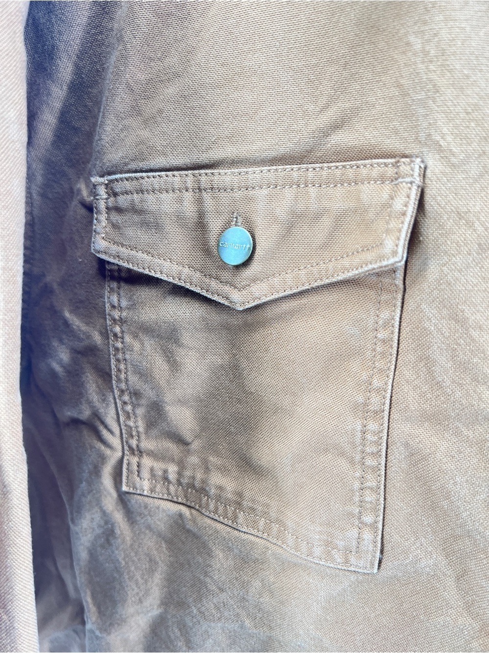 Carhartt Men's Tan Rugged Flex Shirt Jacket - Picture 4 of 9